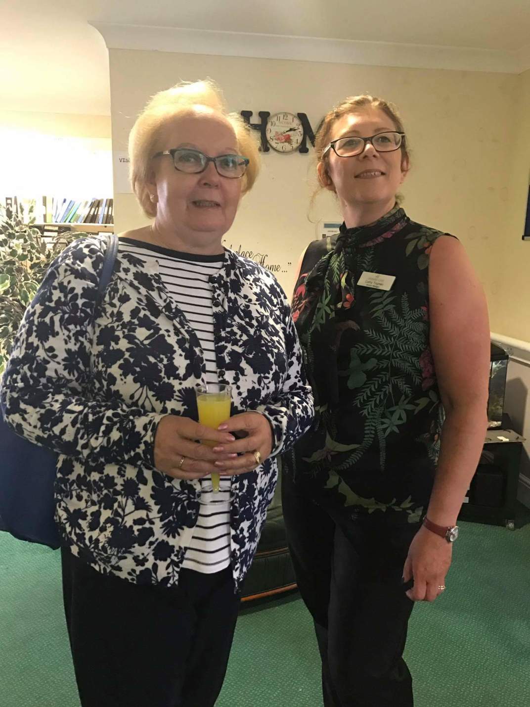 MP Marion Fellows and Manager of Beechwood Care Home, Cathy Togneri