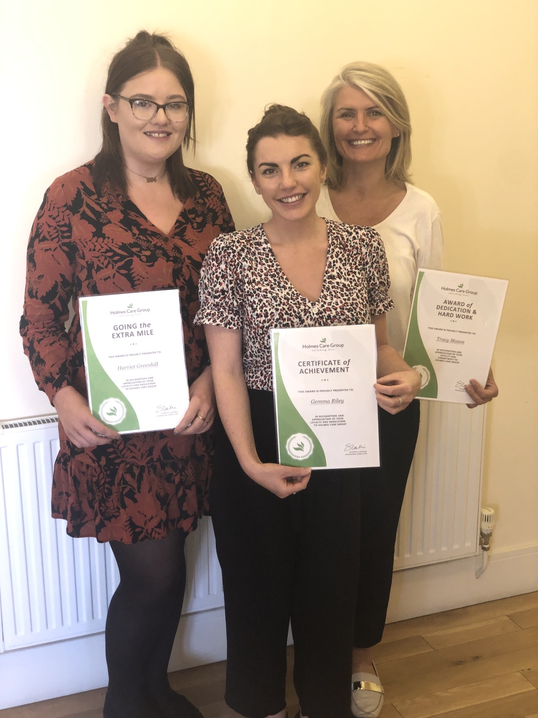 Harriet Greenhill, Gemma Riley and Tracy Mason - Head Office